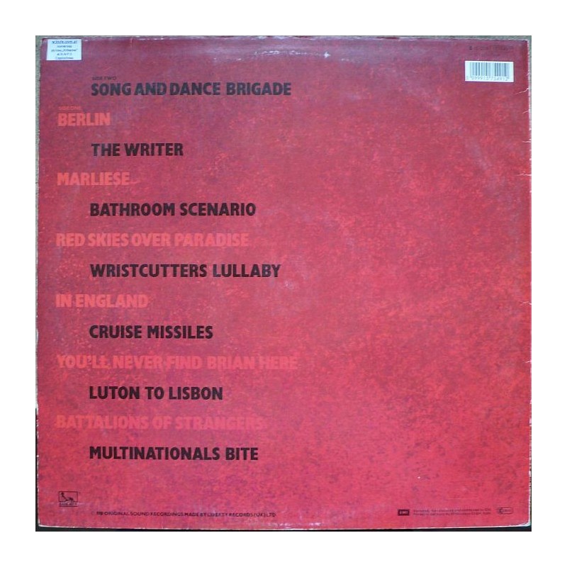 Fisher – Z  - Red Skins Over Paradise