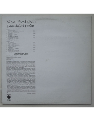 Przybylska Sława - Śpiewa ulubione przeboje