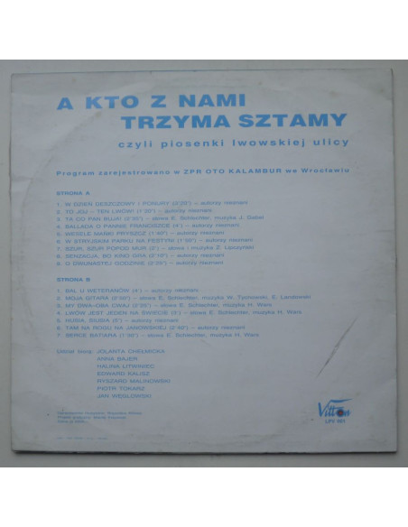 Składanka - A kto z nami trzyma sztamy – Piosenki lwowskiej ulicy