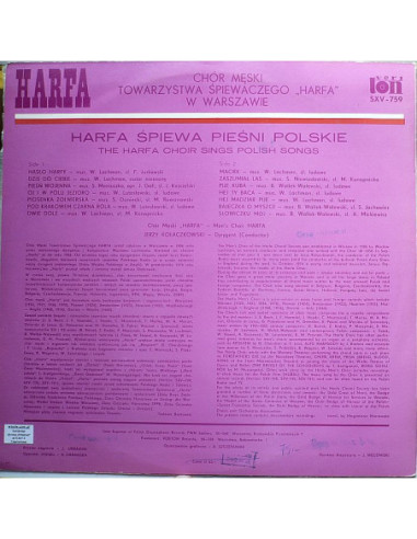 Składanka - Harfa śpiewa polskie pieśni