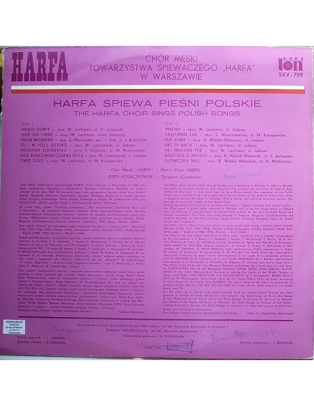 Składanka - Harfa śpiewa polskie pieśni