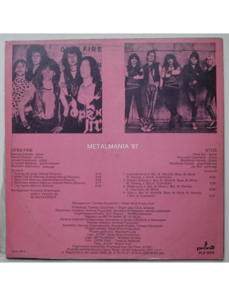 Składanka - Metalmania '87 (Stos, Open Fire)