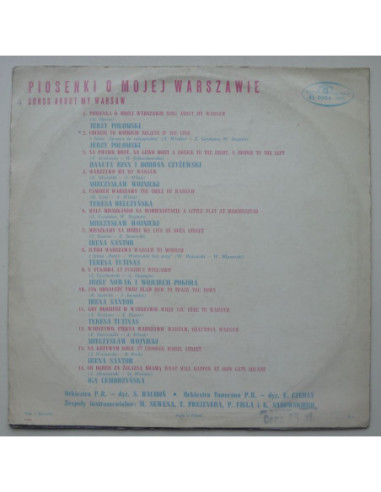 Składanka - Piosenki o mojej Warszawie