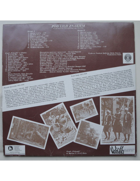 Składanka - Wołosatki – Pod lilii znakiem – Piosenki Harcerskie 1911-1939