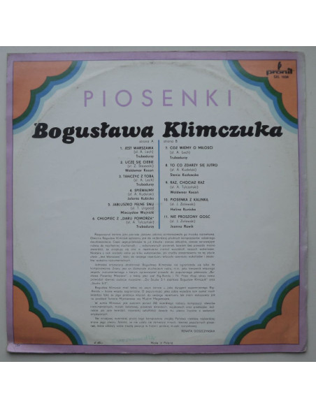 Składanka - Piosenki Bogusława Klimczuka