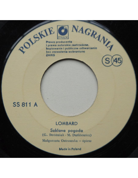 Lombard - Szklana pogoda / Kto mi zapłaci za łzy