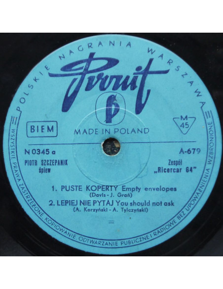 Szczepanik Piotr / Ricercar 64 - Puste koperty