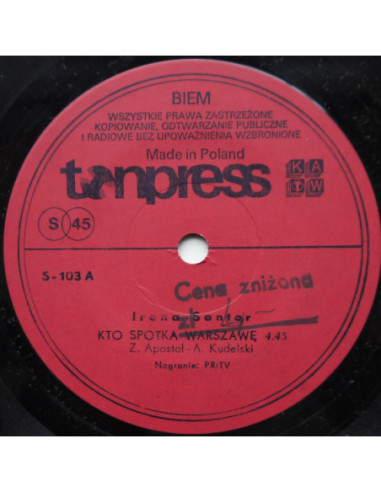 Santor Irena - Kto spotka Warszawę