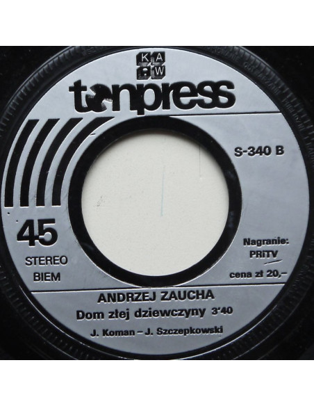 Zaucha Andrzej - Wieczór nad rzeką zdarzeń / Dom złej dziewczyny