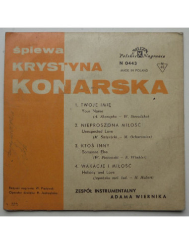 Konarska Krystyna - Twoje imię / Nieproszona...