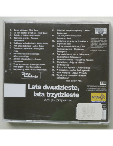Składanka - Lata dwudzieste, lata trzydzieste –...