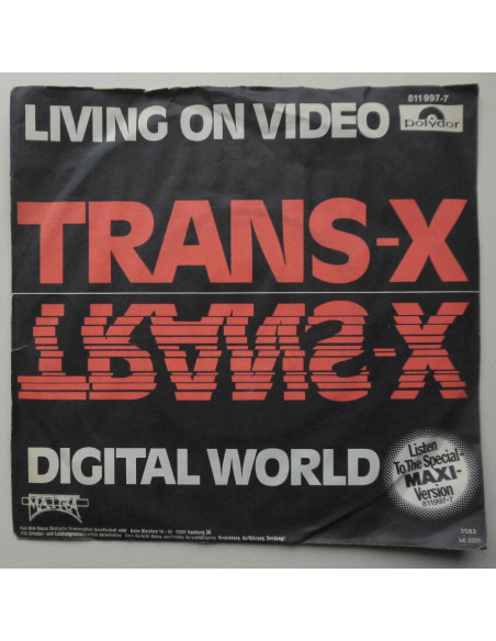 Trans-X - Living On Video / Digital World