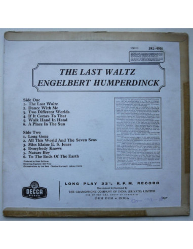 Engelbert Humperdinck - The Last Waltz