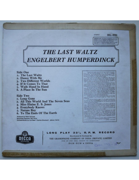 Engelbert Humperdinck - The Last Waltz