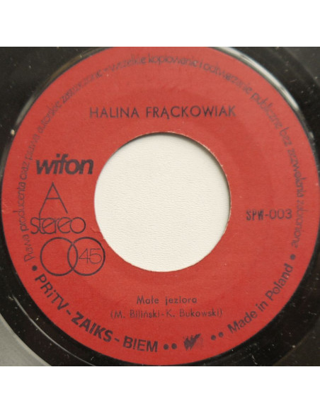 Frąckowiak Halina - Małe jeziora / Pamiętam ciebie z tamtych lat