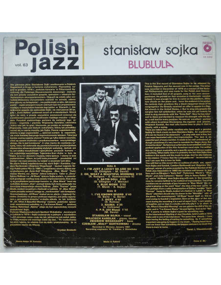 Sojka Stanisław - Blublula (polish jazz vol.63)