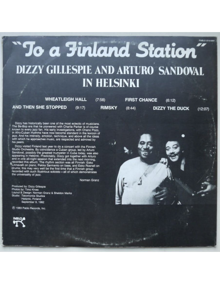 Dizzy Gillsepie and Arturo Sandoval - To a Finland Station