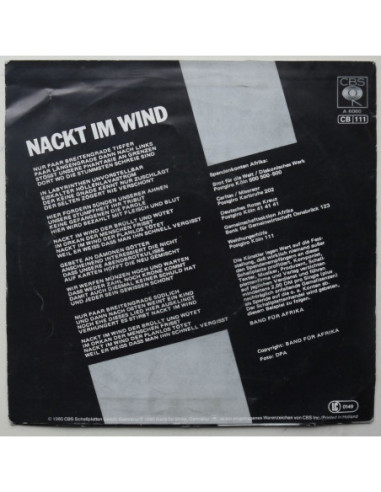 Band Fur Afrika - Nackt In Wind