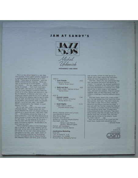 Urbaniak Michał - Jam at Sandy’s