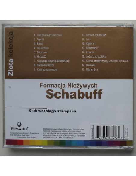 Formacja Nieżywych Schabuff - Klub wesołego szampana – Złota kolekcja