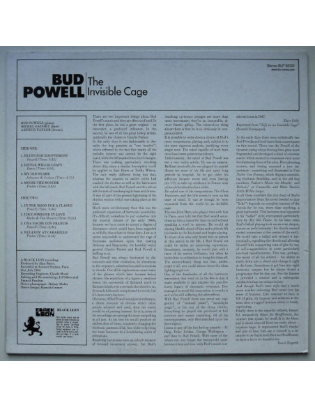 Bud Powell - The Invisible Cage