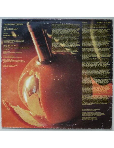 Tangerine Dream - Quichotte