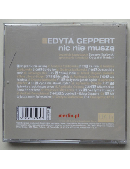 Geppert Edyta - Nic nie muszę