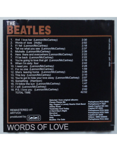 Beatles, The - Words Of Love / Sgt. Pepper's...