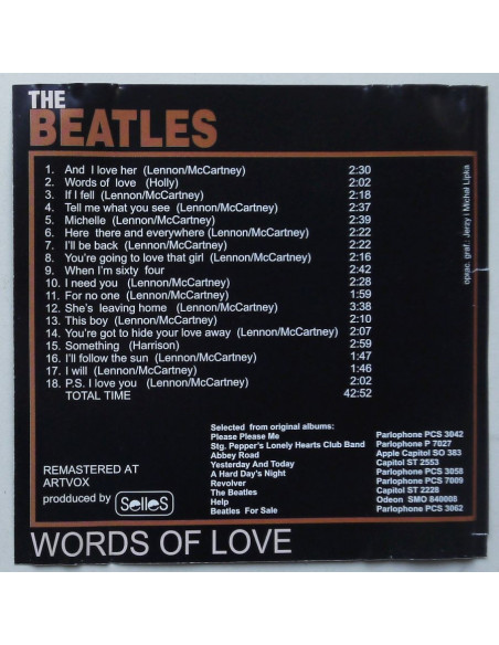 Beatles, The - Words Of Love / Sgt. Pepper's Lonely Hearts Club Band
