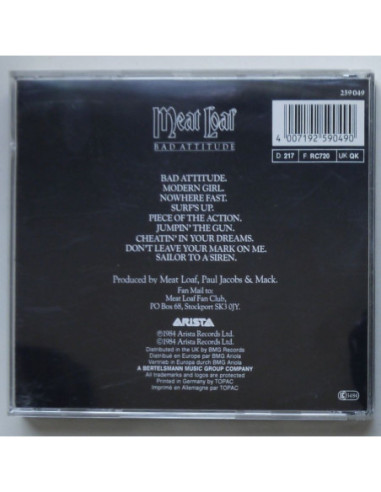 Meat Loaf - Bad Attitude