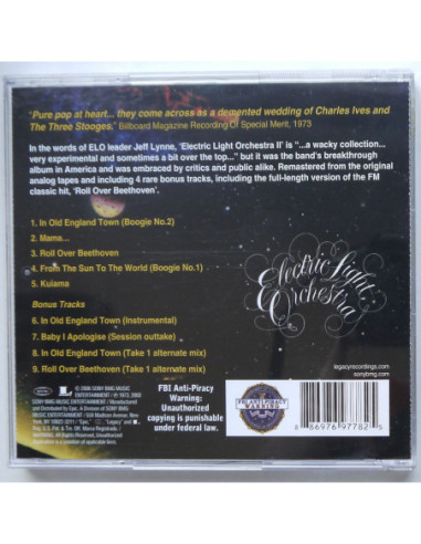 Electric Light Orchestra (ELO) - ELO II