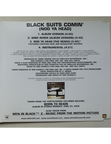 Will Smith Introducing Tra-Knox  - Black Suits Comin' (Nod Ya Head) (CDA)