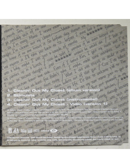 Eminem - Cleanin’ Out My Closet (CDS)