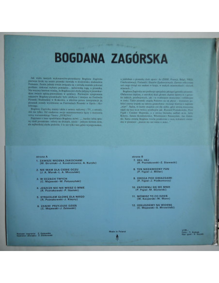 Zagórska Bogdana - Jeszcze nic nie wiesz o mnie