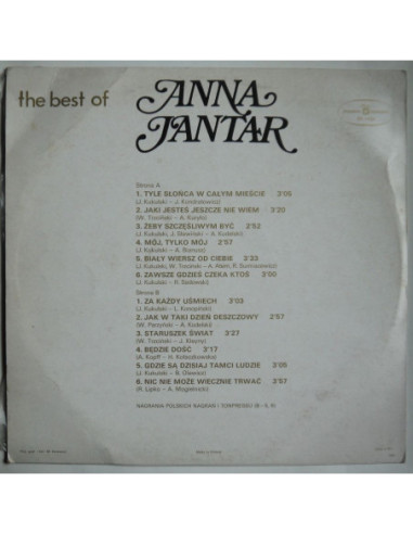 Jantar Anna - The Best Of