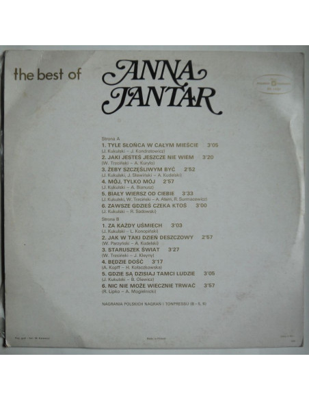 Jantar Anna - The Best Of