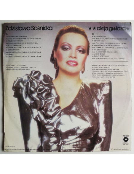 Sośnicka Zdzisława - Aleja Gwiazd