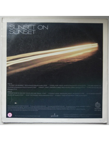 Tina Turner - Sunset on Sunset