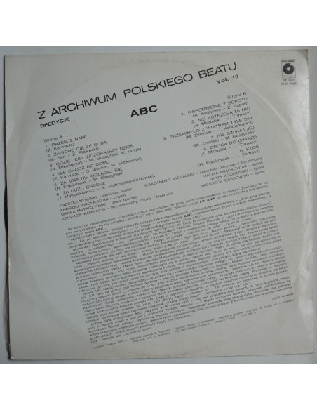 ABC – Grupa A. Nebeskiego  (Reedycje vol. 19)