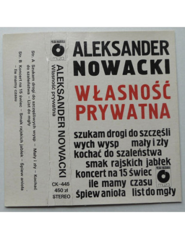Nowacki Aleksander - Własność prywatna
