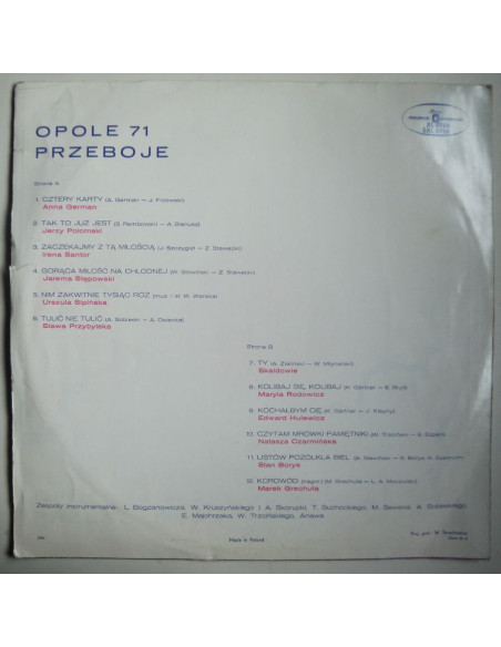 Składanka - Opole '71 – Przeboje