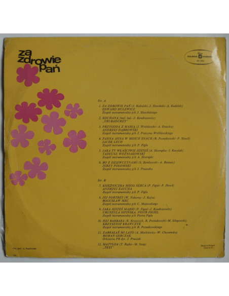 Składanka - Za zdrowie pań