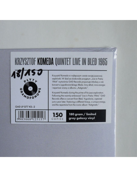 Krzysztof Komeda Quintet - Live In Bled 1965 (Gray Galaxy)