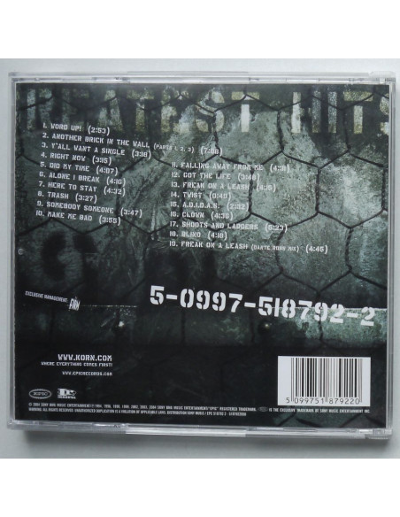 Korn - Greatest Hits Vol.1