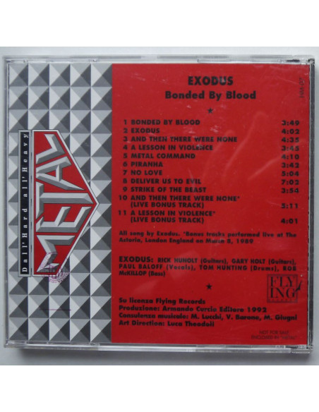 Exodus - Bonded By Blood