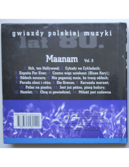 Maanam - Gwiazdy polskiej muzyki lat 80tych vol.2