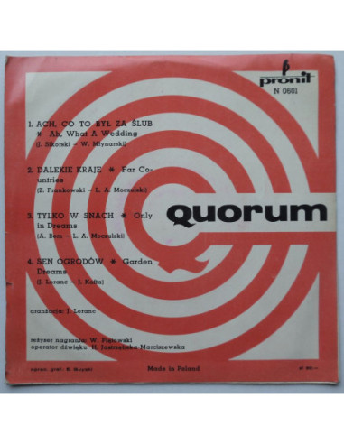 Quorum - Ach, co to był za ślub
