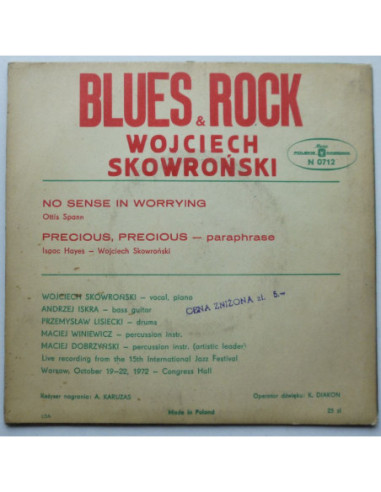 Skowroński Wojciech / Blues & Rock - No Sense...