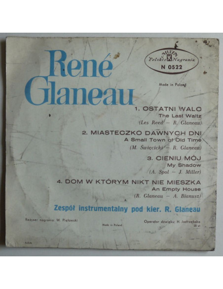 Rene Glaneau - Ostatni walc / Miasteczko dawnych dni