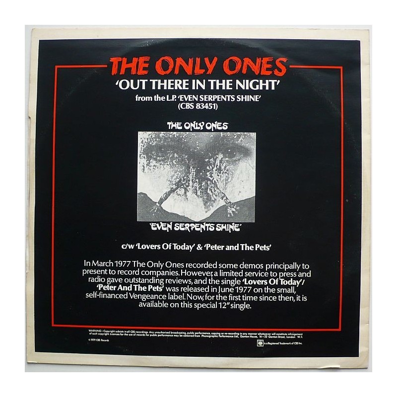 Only Ones, The - Out There In The Night